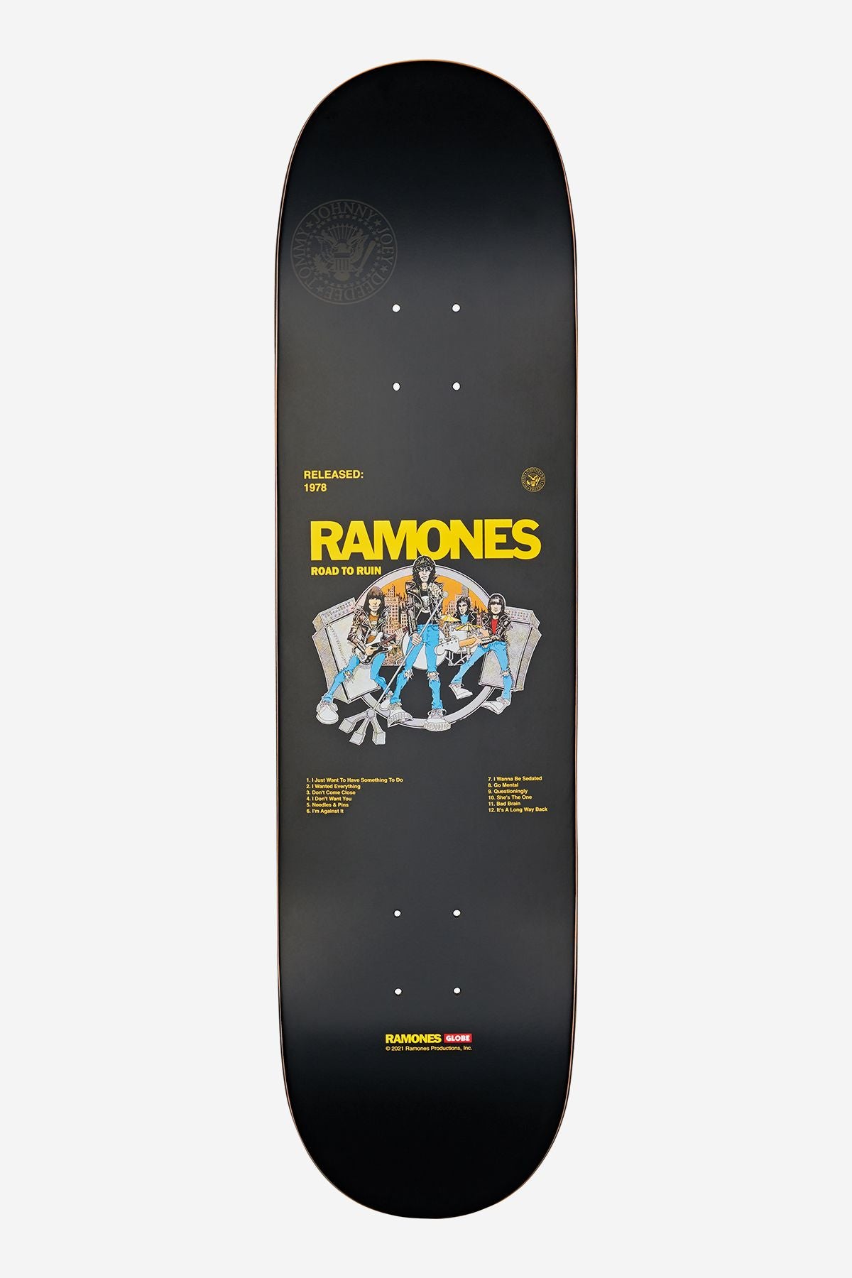 Globe G2 8.25" Ramones Skateboard Decks Svarte | Norge-936805