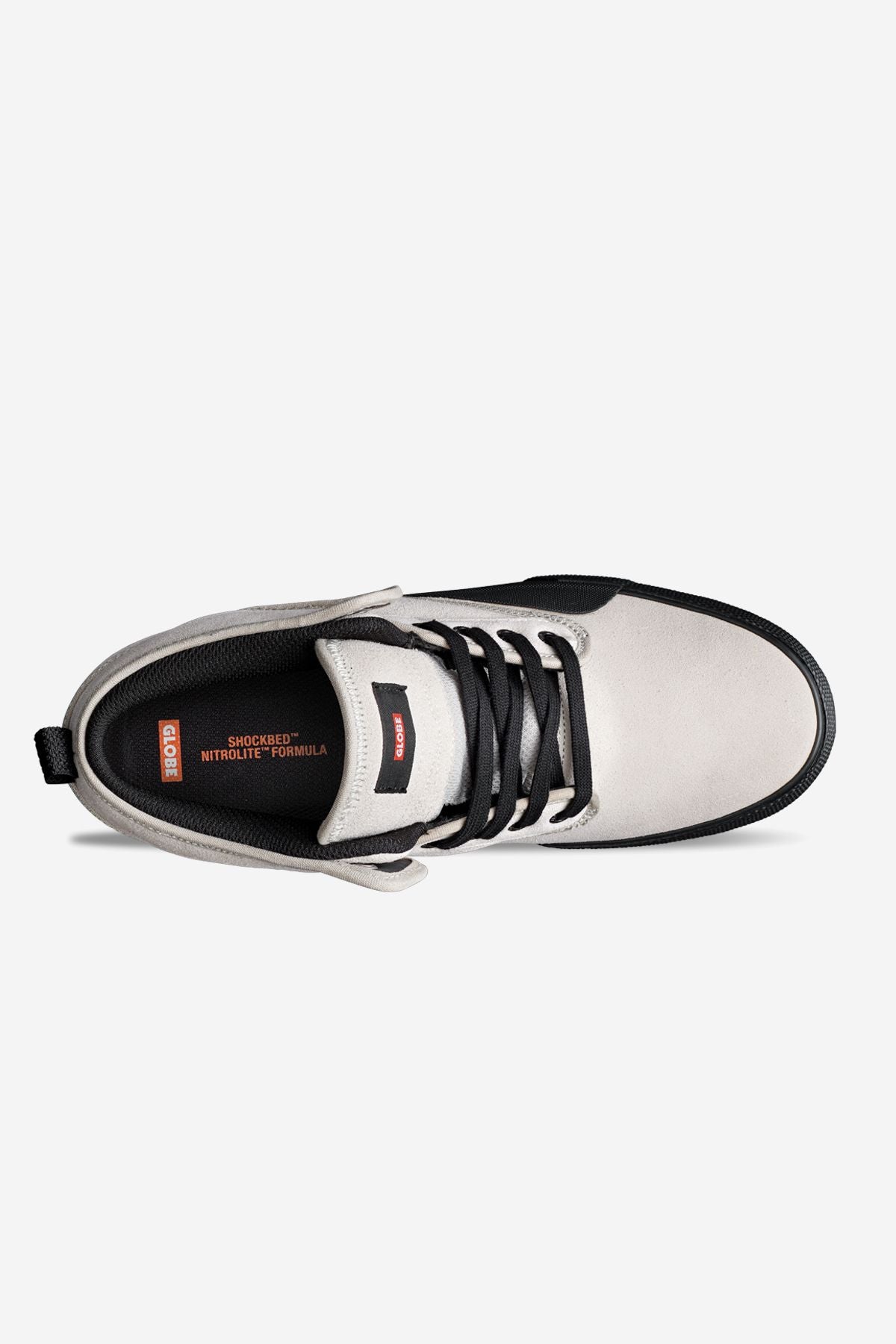 Globe Motley Mid Skatesko White/Black | Norge-935802